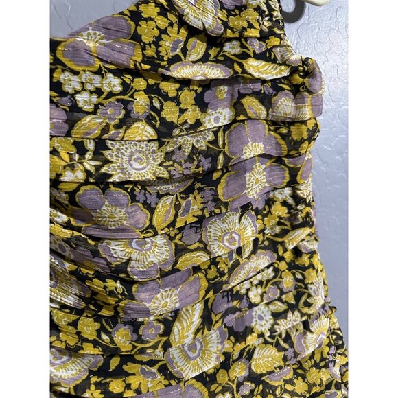 Zara one Shoulder Floral Cocktail Dress size XS NWT - Picture 3 of 8